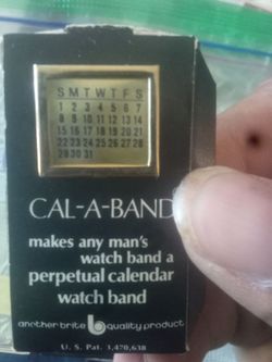 1963 Cal on a band antique