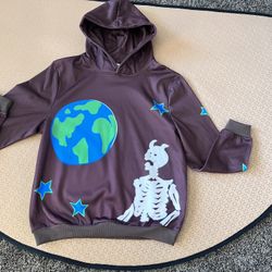 BROKEN PLANET HOODIE “ WHAT A WONDERFUL WORLD” SIZE SMALL , UNISEX. BRAND  NEW 