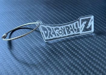 Dragon Ball Z Anime acrylic laser etch keychain Naruto Demon Slayer