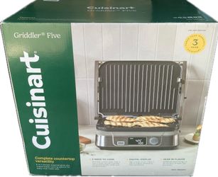 Cuisinart Nonstick 5 In 1 Electric Griddle Grill Digital Controls GRID-5BNASPC