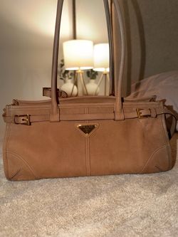 Prada Bonnie medium nubuck leather handbag