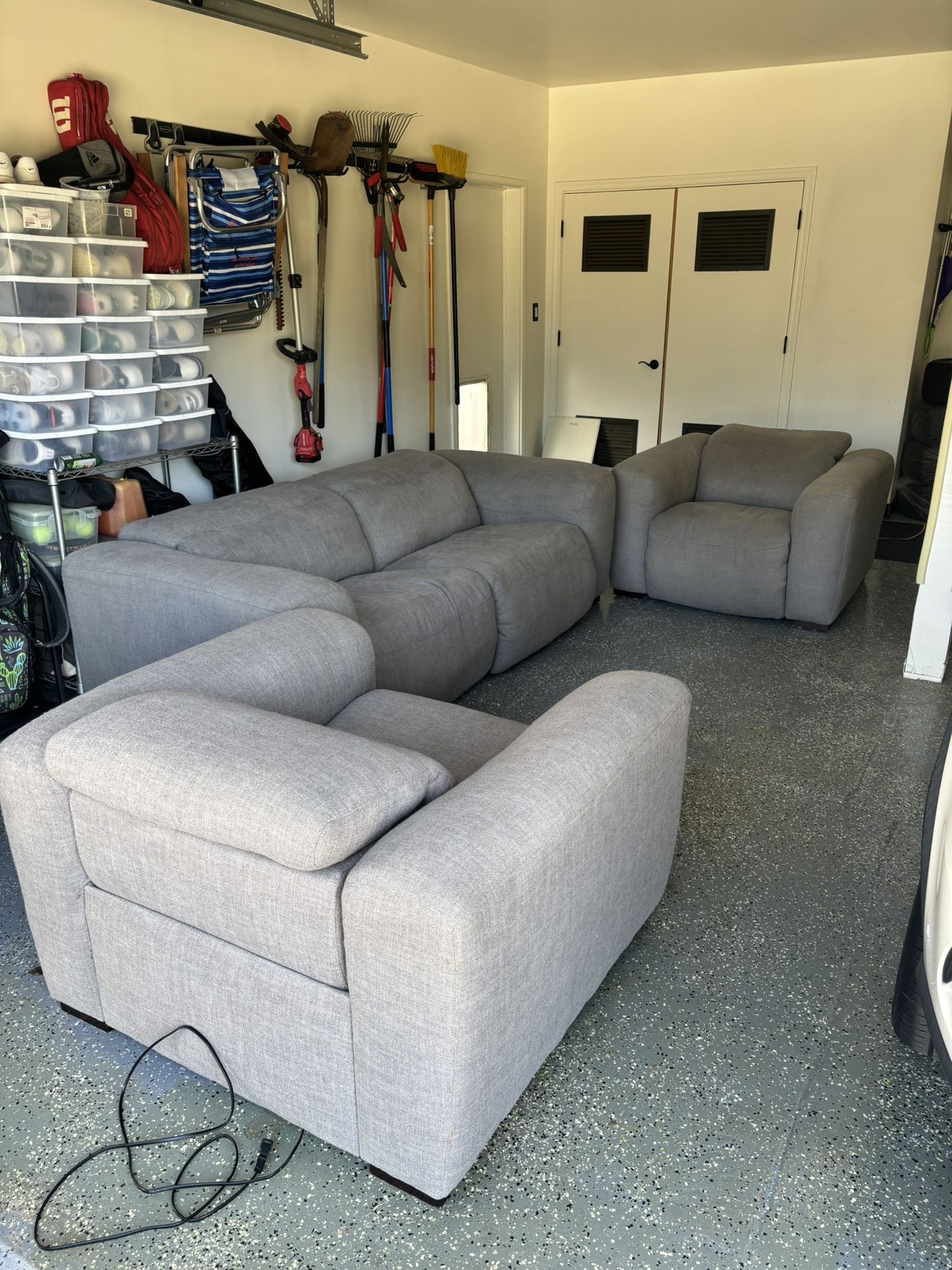 Power Reclining Couch And Chairs