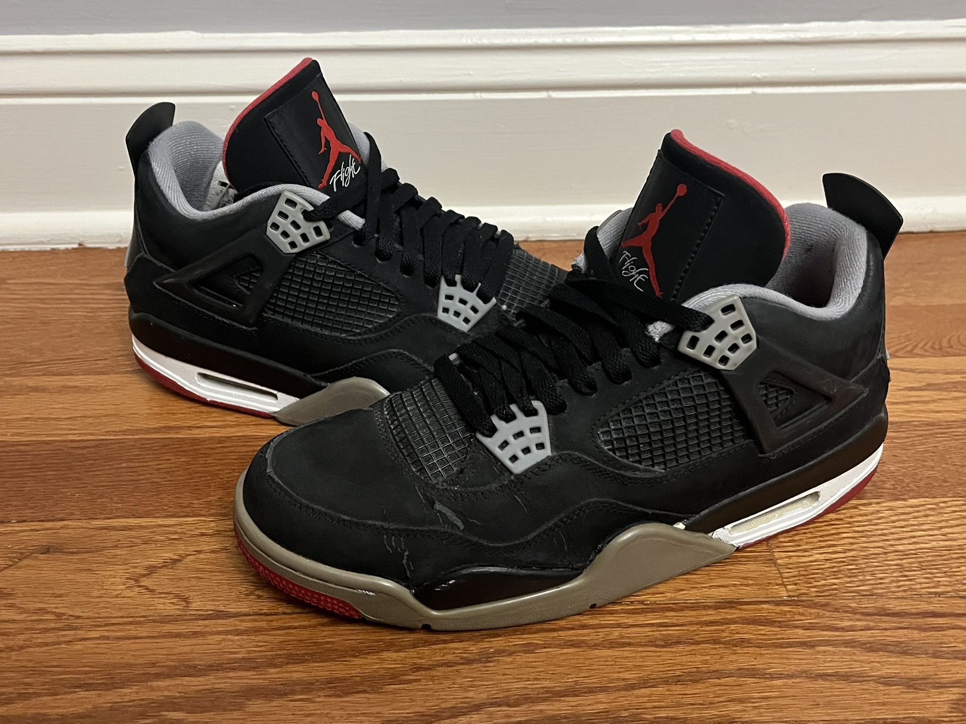 Nike Air Jordan 4 Bred 2012 Size 9.5 Authentic Rare