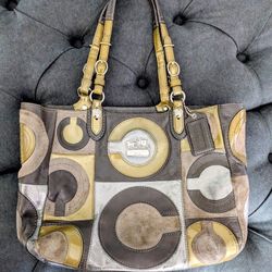 Coach, Special Edition Dark Gray Metallic Tote