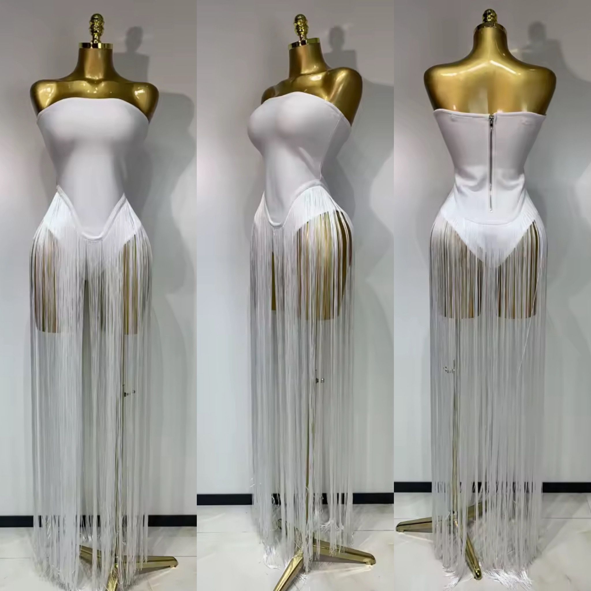 BANDAGE FRINGE DRESS