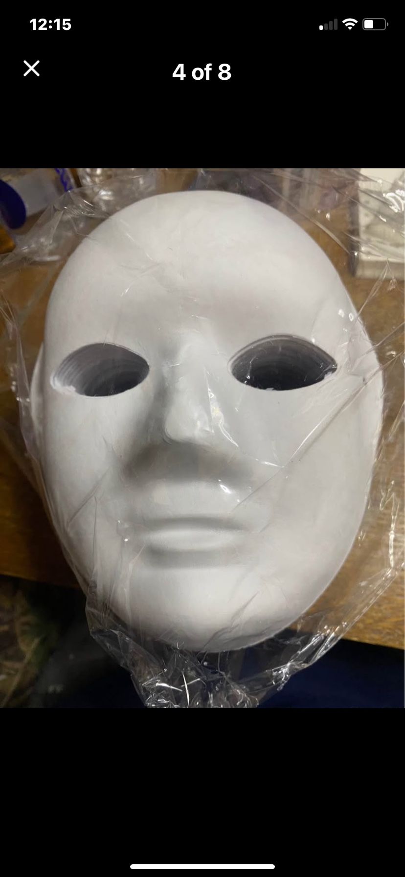 30 Blank masquerade masks