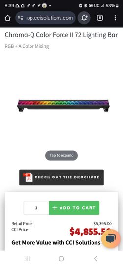 Chroma-Q Color Force II 72 Lighting Bar