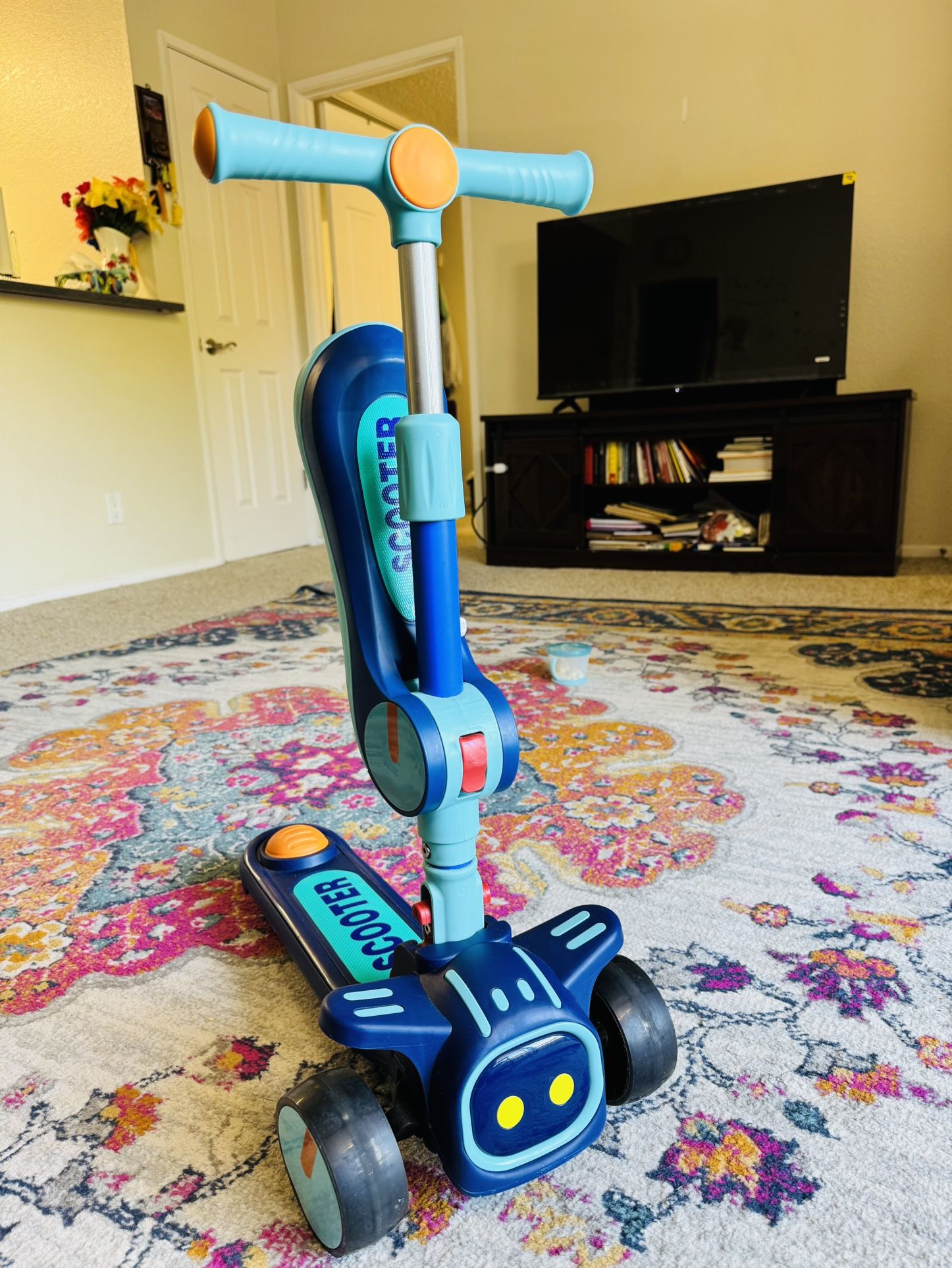 2 in 1 Adjustable Kick Scooter For Kids