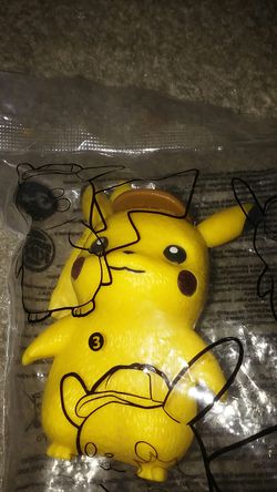 Pokemon Detective Pikachu collectable from Burger King
