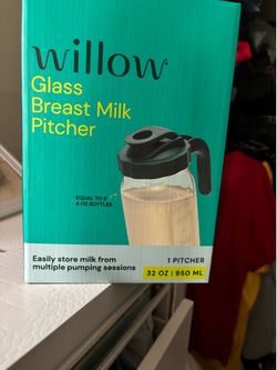 Willow Glass Breast milk pitcher