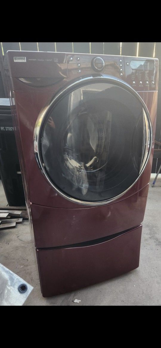 kenmore front load washer with base