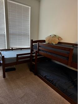 Triple Bunk Bed – Twin Over Twin Over Twin – Solid Wood