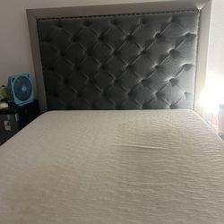 Bed And Dresser And Mirror And Mattress 