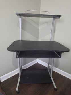 Modern Computer Desk with Keyboard Tray & Top Shelf – $75 OBO