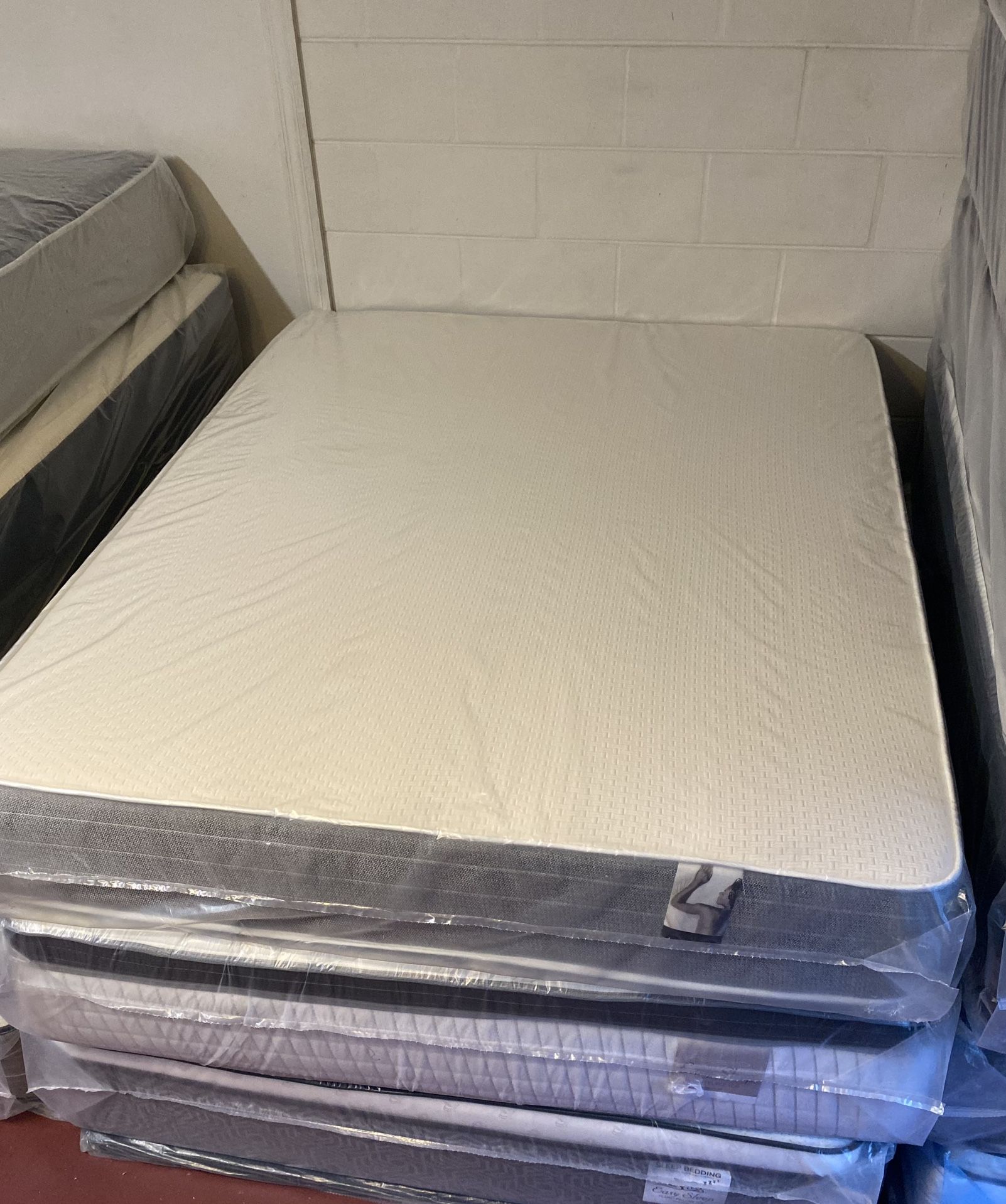 Queen Size Mattress 10” Inches Thick And Box Springs New From Factory Delivery Same Day
