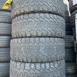 Vendo set de llantas LT275/55R20  marca BFGOODRICH