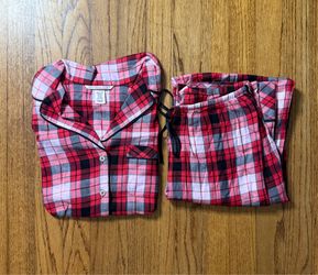 Victoria's Secret cotton blend flannel pajama set size XS