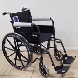 Silver Sport 1 Folding Transport Wheelchair -L Lightweight Mobility Support