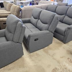 Sofa Recliners Set 3pc 