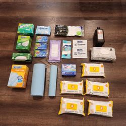 23 new cleaning supply - Swiffer dusters, sweeping cloths, trash bags, disinfecting wipes etc