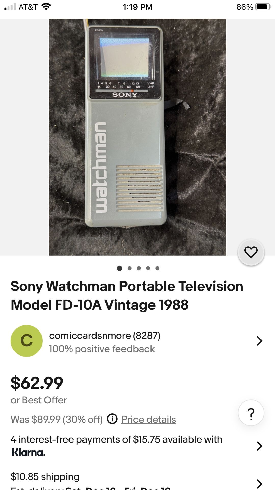 Vintage Sony Walkman