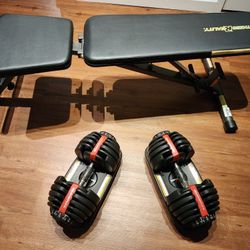 Dumbell Set And Bench Press