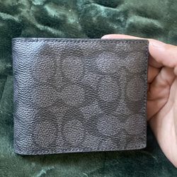 Black coach wallet men’s