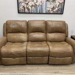 Couch And Recliner With Power Recliners