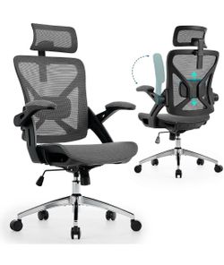 Executive Office Chairs Gaming Chairs with Headrest Lumbar,Grey Home Desk Chairs Gaming Chairs for Adults Ergonomic Computer Chair for Bedroom Comfort