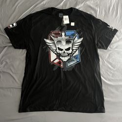 WWE Cody Rhodes Captain Badge T-Shirt Mens XL NWT Black American Nightmare