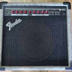 FENDER M-80 GUITAR COMBO AMPLIFIER 80 WATTS W/ REVERB