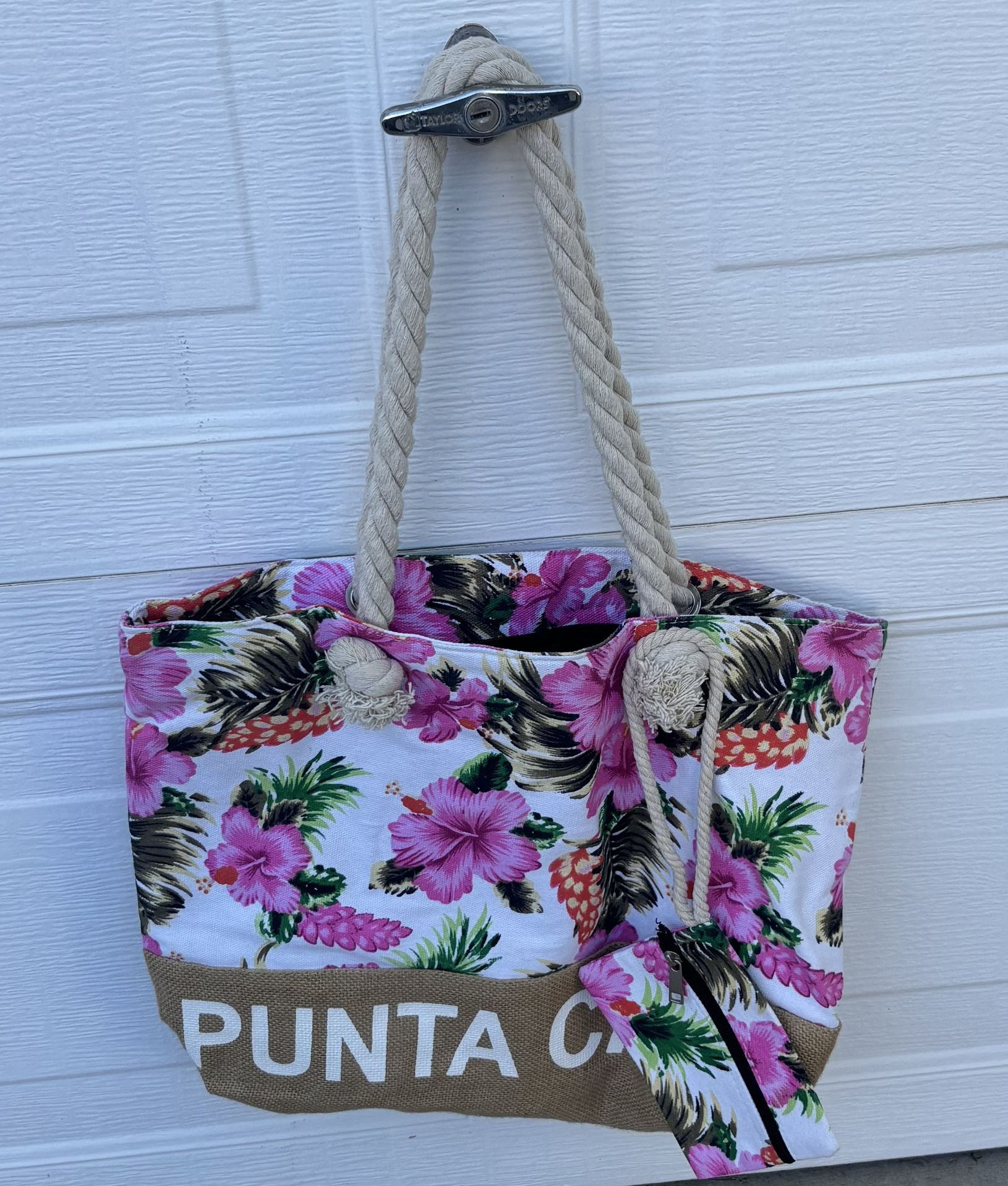 Floral Tote W Small Wristlet 25.00