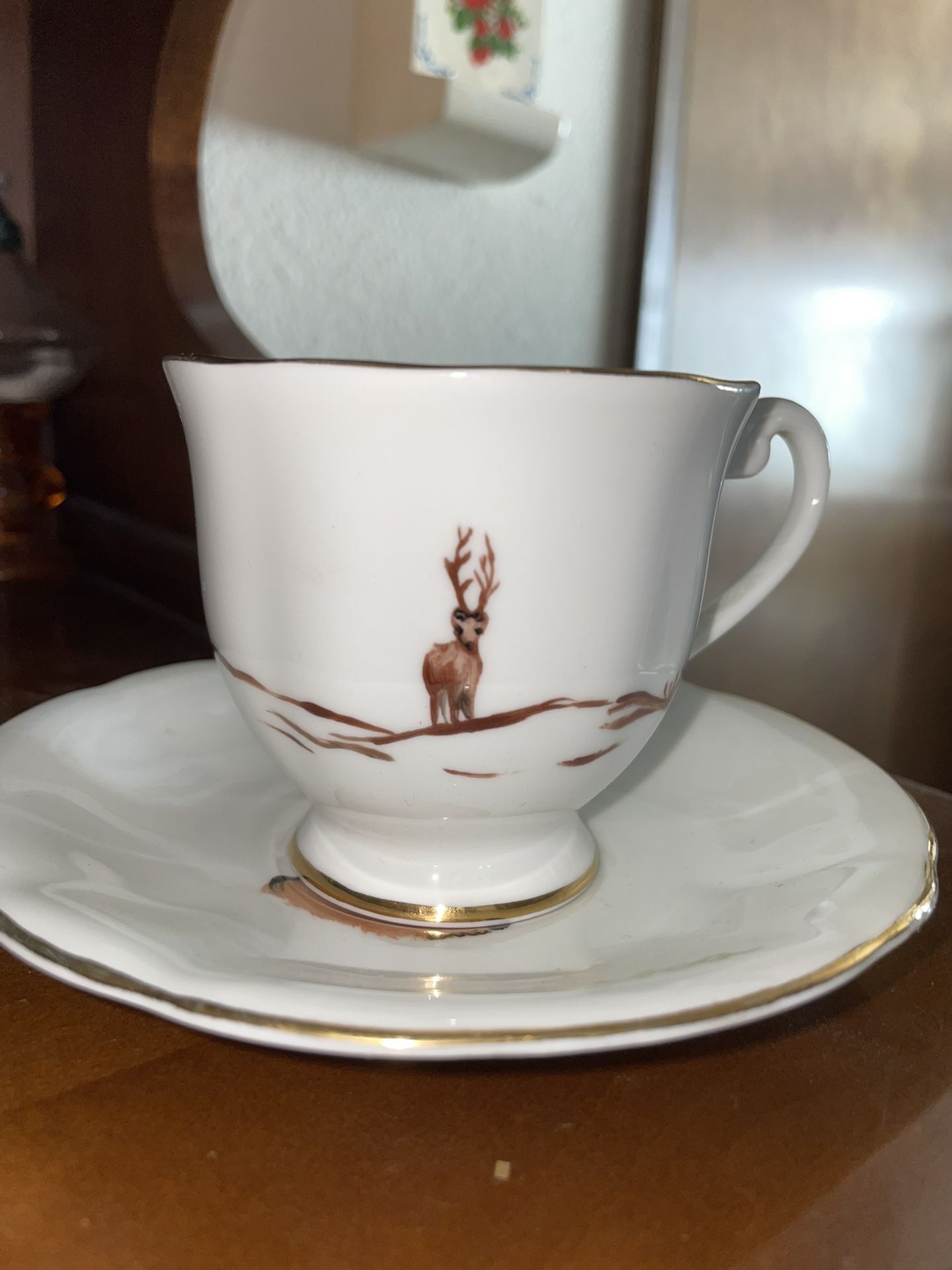Clarence Bone China “Alaska” Tea Cup & Plate
