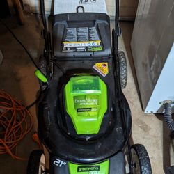 80v Greenworks Mower! New In Box! Battery And Charger Included (Please Read)
