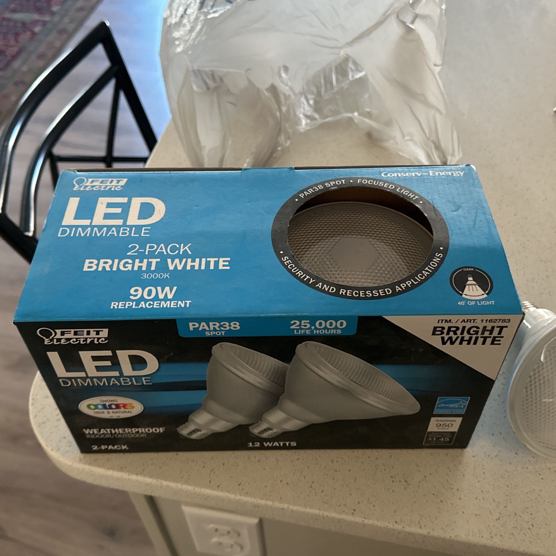 Feit Electric LED Bright White Dimmable 4 Count