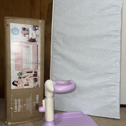 Baby Delight lunaire Organic Full Size Mesh Crib and Playard, Full Size Mattress, and 24 Baby Bath Stand