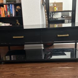 Glass Top TV Stand