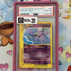 Espeon Holo PSA10
