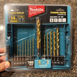 Makita Impact GOLD 14 Pc. Titanium Drill Bit Set
