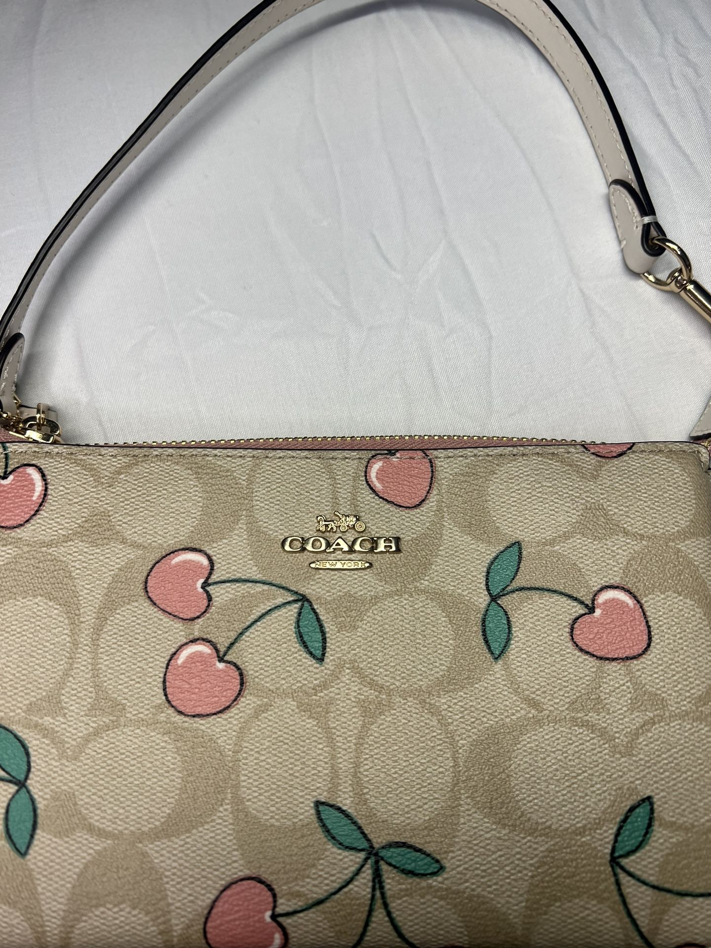 COACH®  Nolita 19 In Signature Canvas With Heart Cherry Print