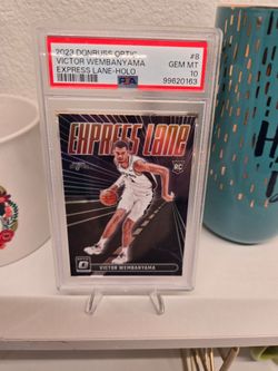 2023 Donruss Opic Victor Wembanyama (Express Lane-Holo) PSA 10