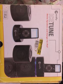 Stereo speakers for iPod and charger