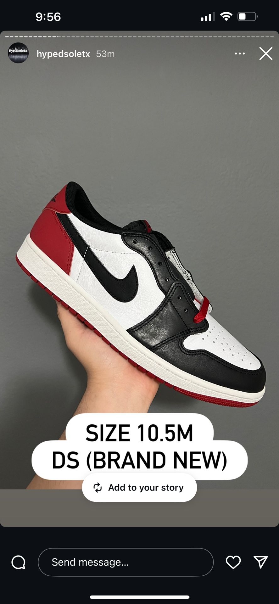 Jordan 1 Low Black Toe