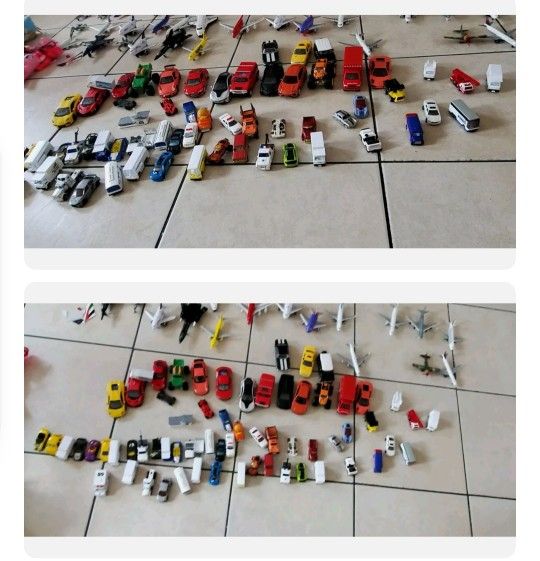 Diecast Plane Lot Of 102 Toy Planes airline delta Matchbox helicopter jets 1/64