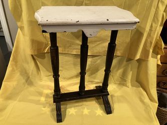 White wooden top table