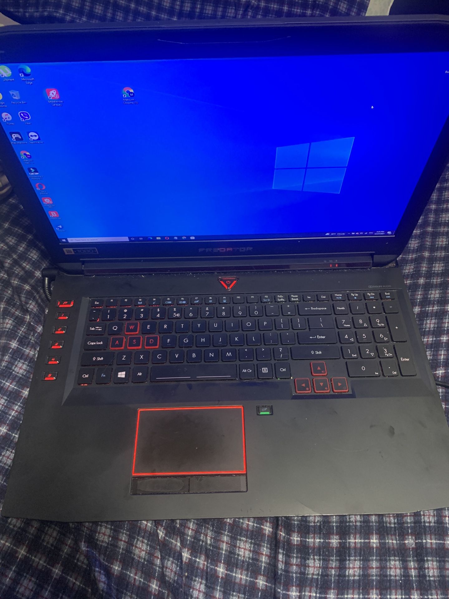 Predator Laptop Intel(R)Core(TM)i7-6700HQ CPU 2.60GHz 2.60 Used