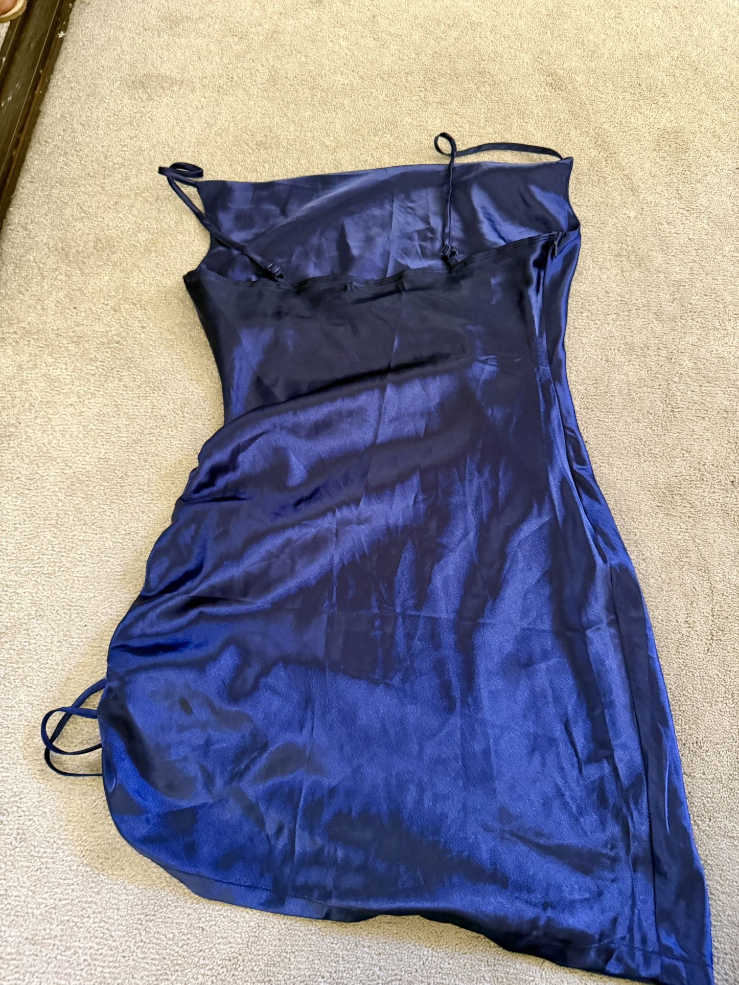 homecoming dark blue dress