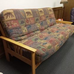 Super Comfortable Wood Futon