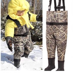 Breathable Waders with Boots Size 9c