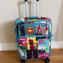French Bull Carry On Luggage Suitcase 21”